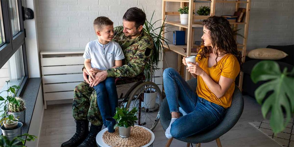 Family enjoying all the benefits of a real estate career for veterans