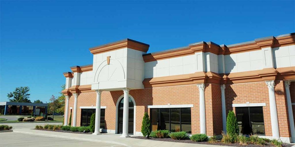 Commercial building needing commercial marketing in real estate