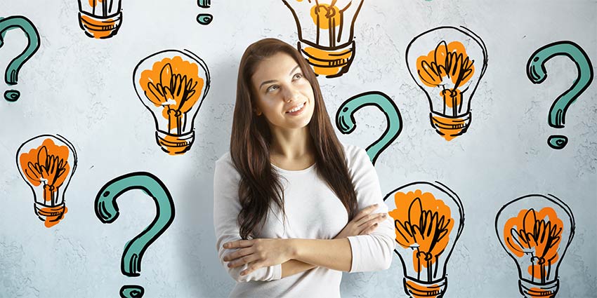 A female professional having multiple real estate pre-license FAQs in Florida